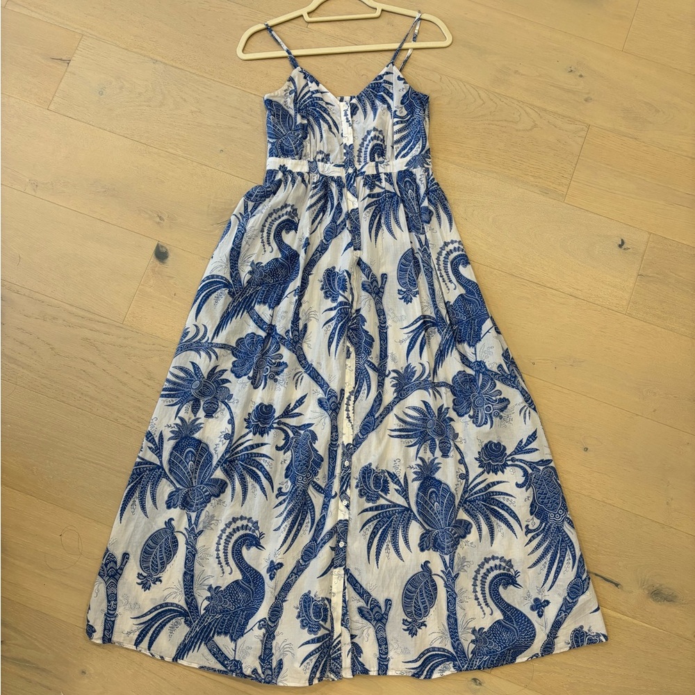 H&M floral maxi dress adjustable straps size 2